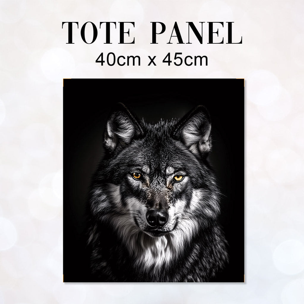 TOTE Panel Wolf Photo Portrait TP-1039