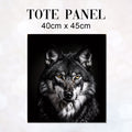 TOTE Panel Wolf Photo Portrait TP-1039
