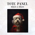 TOTE Santa's Helper TP-104 Fabric Bag Panel