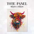 TOTE Panel Wool Art Cow TP-1040