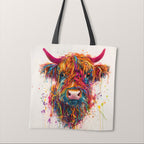 TOTE Panel Wool Art Cow TP-1040
