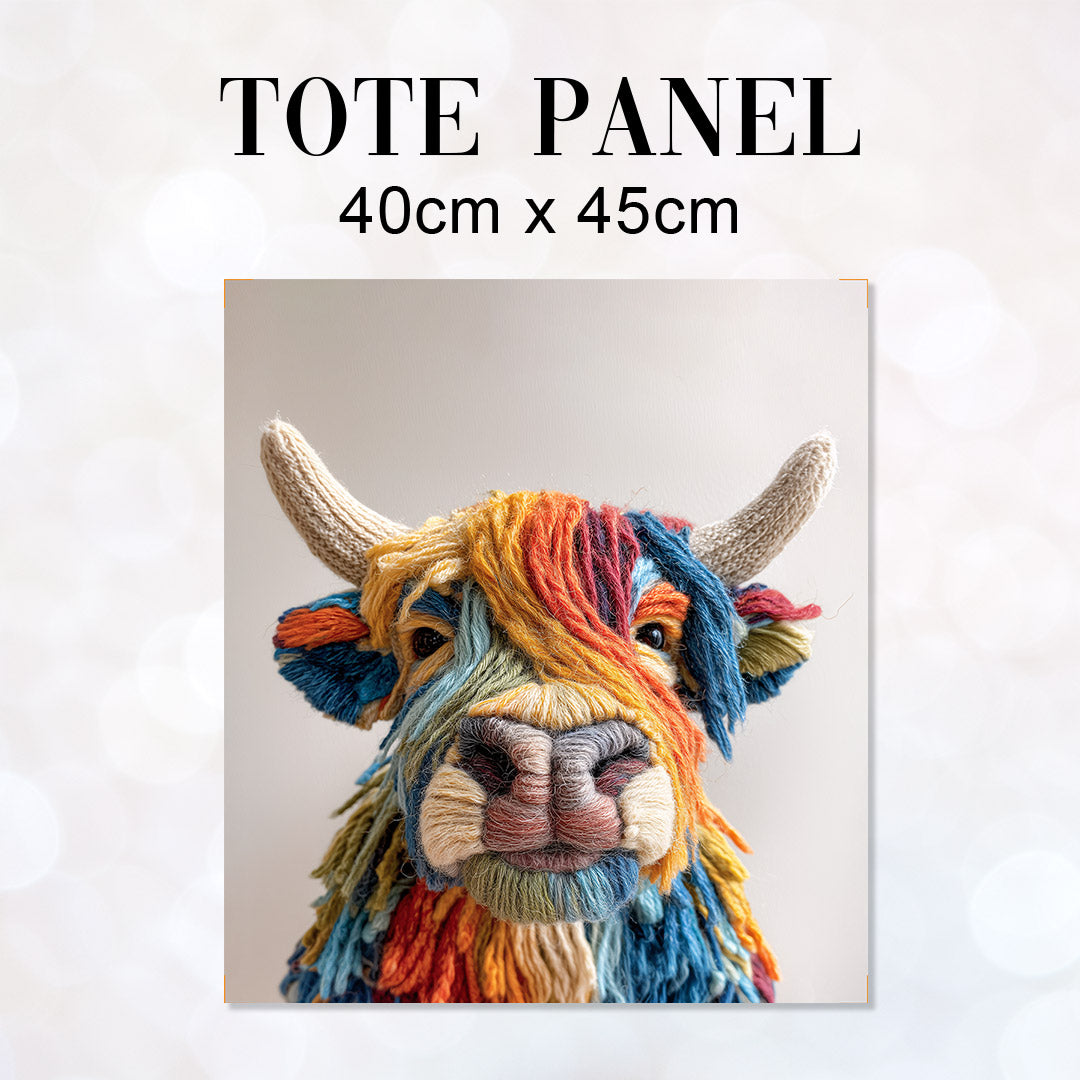 TOTE Panel Woolly Cow TP-1041