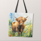 TOTE Panel Meadow Highland Cow TP-1044