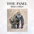 TOTE Panel Patchwork Gorilla TP-1061