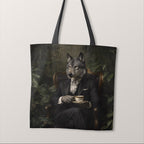 TOTE Panel Wolf Drinking Tea TP-1063