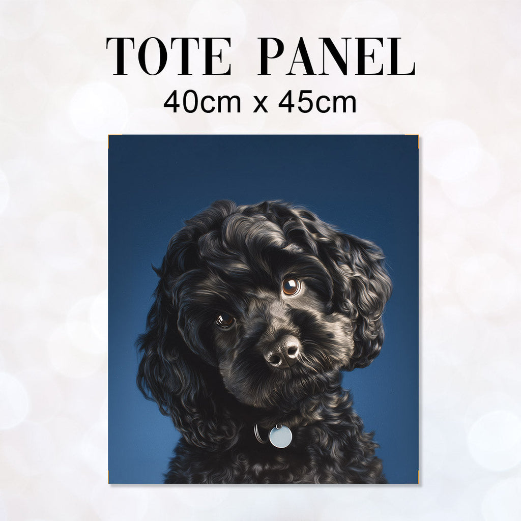 TOTE Panel Black Toy Poodle TP-1072