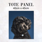TOTE Panel Black Toy Poodle TP-1072