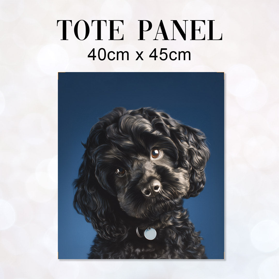 TOTE Panel Black Toy Poodle TP-1072