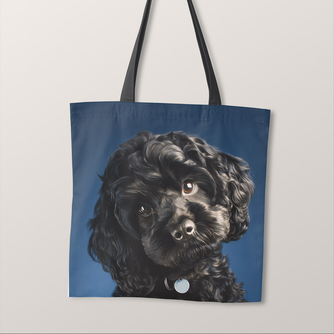 TOTE Panel Black Toy Poodle TP-1072