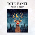 TOTE Night Sky Reindeer TP-108 Fabric Bag Panel