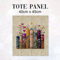 TOTE Panel Books on Linen TP-1165