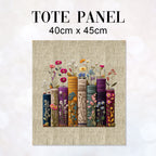 TOTE Panel Books on Linen TP-1165