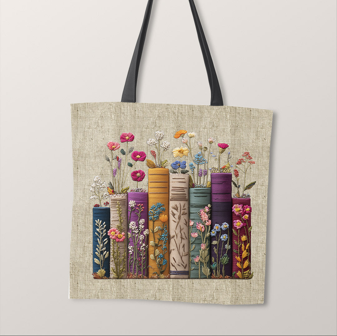 TOTE Panel Books on Linen TP-1165