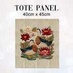 TOTE Panel Ducks on Linen 1 TP-1166