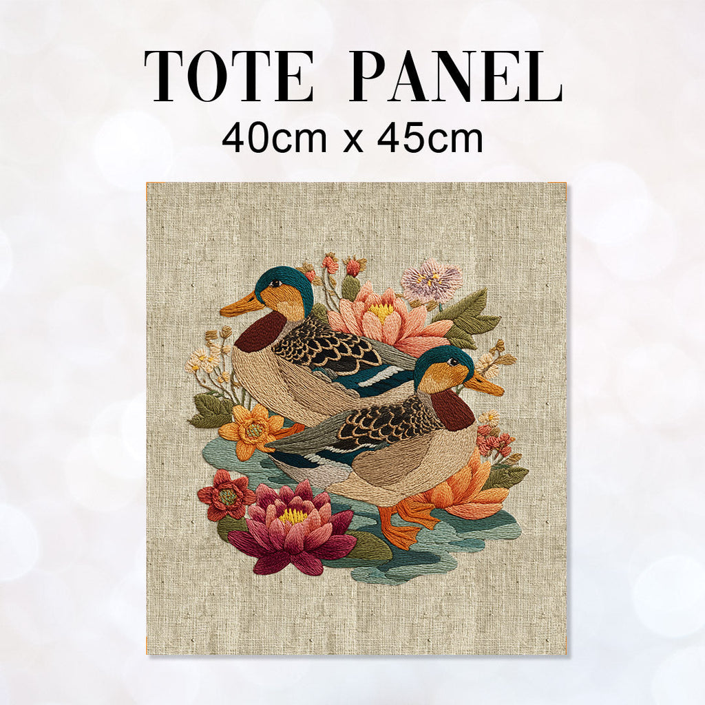 TOTE Panel Ducks on Linen 2 TP-1167