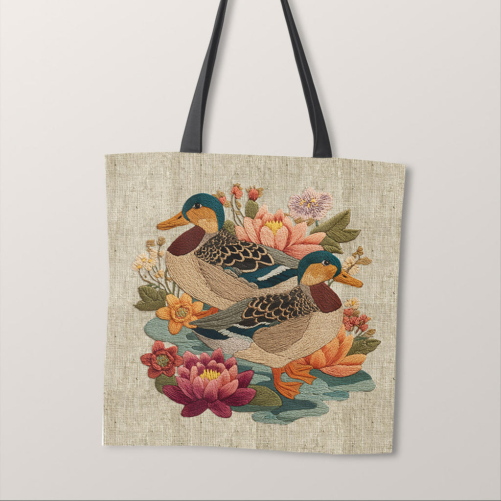 TOTE Panel Ducks on Linen 2 TP-1167