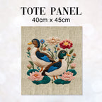 TOTE Panel Ducks on Linen 3 TP-1168