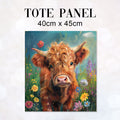 TOTE Panel Meadow Highland Cow TP-1152