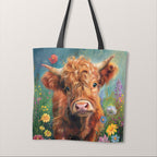 TOTE Panel Meadow Highland Cow TP-1152