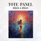 TOTE Rainbow Mermaid TP-11 Fabric Bag Panel