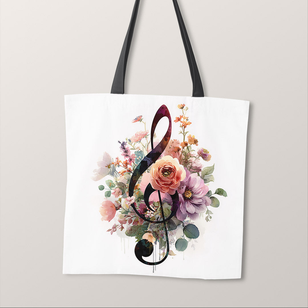 TOTE Panel Floral Music Note TP-1104