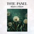 TOTE Panel Dandelions Green TP-1113