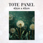 TOTE Panel Dandelions Green TP-1113