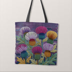 TOTE Panel Stitched Thistles TP-1128
