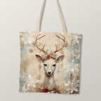 TOTE Whimsical Deer TP-113 Fabric Bag Panel
