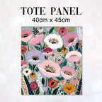 TOTE Panel Spring Floral Mint TP-1130