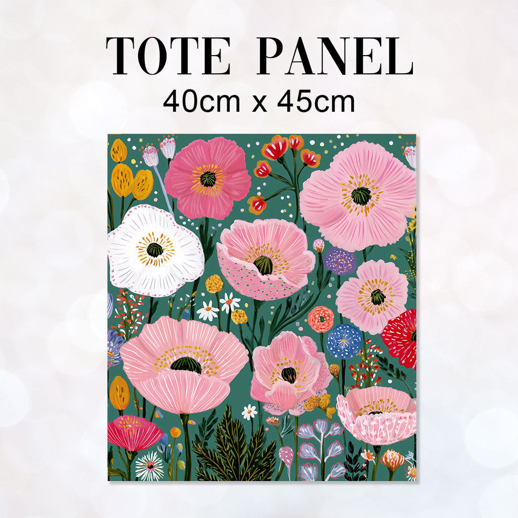 TOTE Panel Spring Floral Green TP-1132