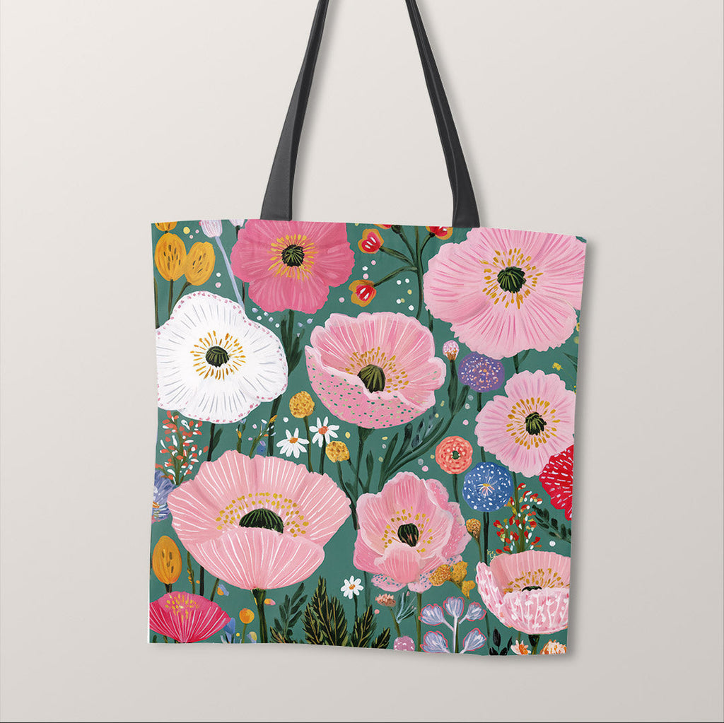 TOTE Panel Spring Floral Green TP-1132