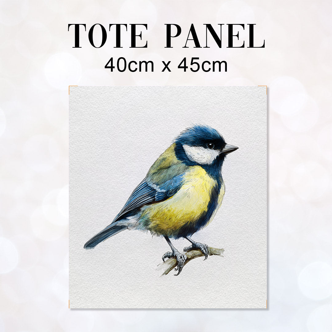 TOTE Panel Watercolour Great Tit TP-1142