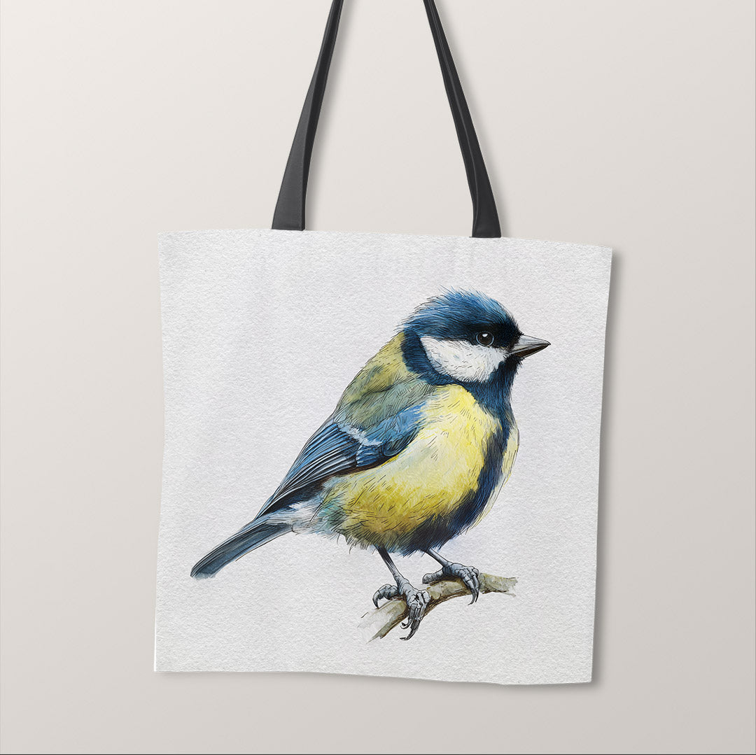 TOTE Panel Watercolour Great Tit TP-1142