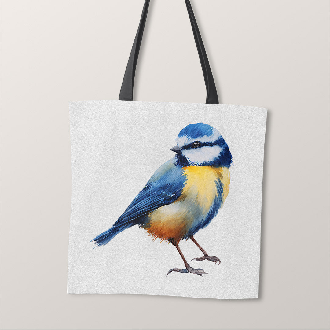TOTE Panel Watercolour Blue Tit TP-1144