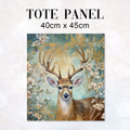 TOTE Deer Flowers TP-115 Fabric Bag Panel