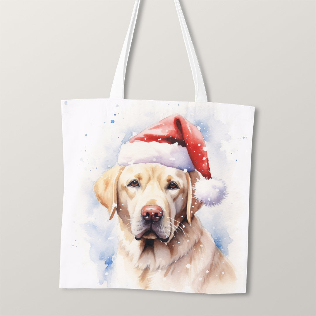 TOTE Christmas Labrador TP-117 Fabric Bag Panel