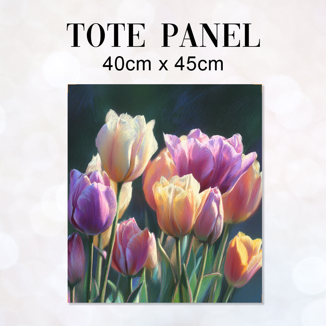 TOTE Fabric Bag Panel Tulips TP-1178