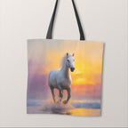 TOTE Fabric Bag Panel Sunset Horse TP-1181