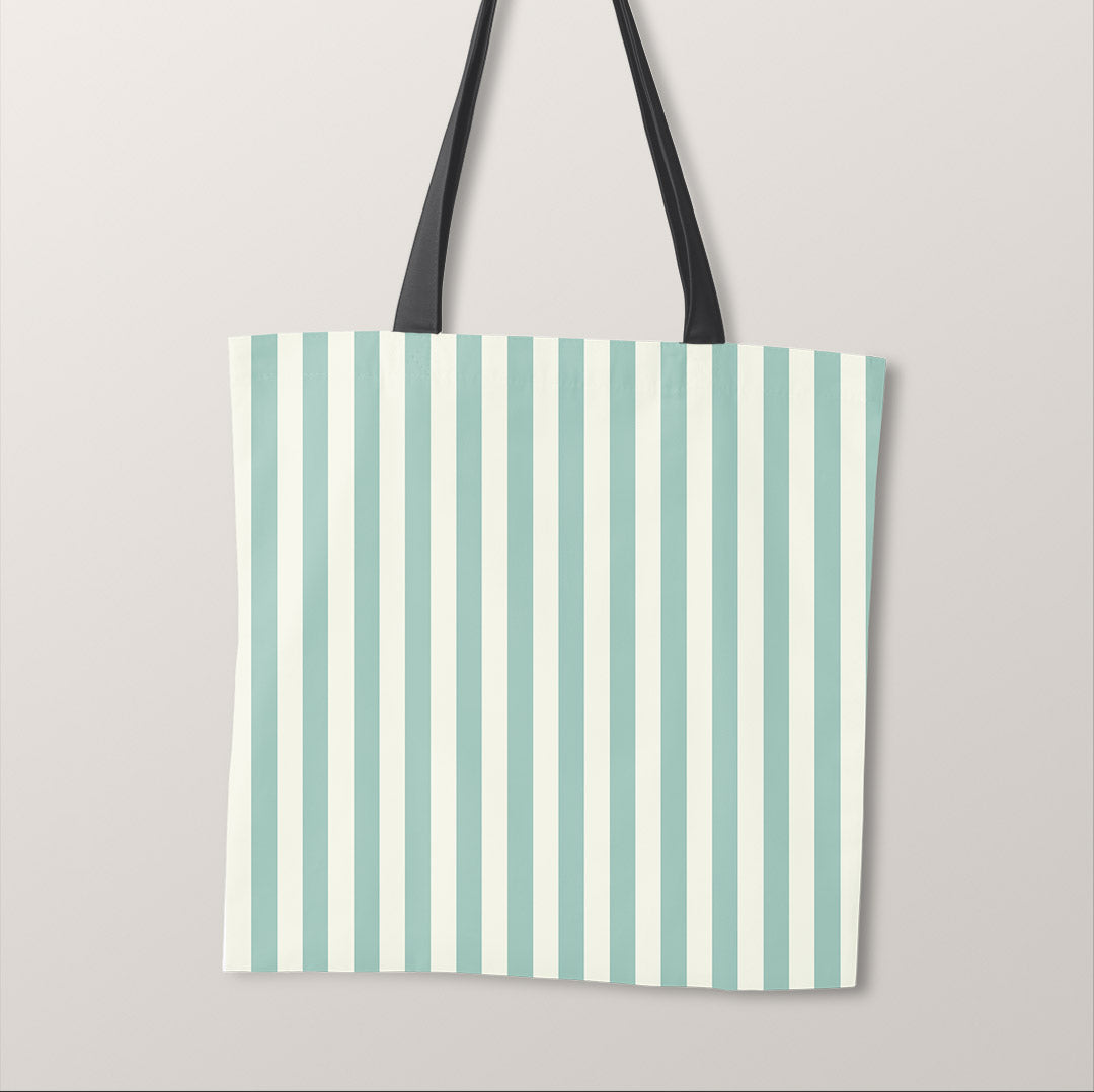 TOTE Fabric Bag Panel Mint Stripes TP-1193