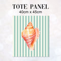 TOTE Fabric Bag Panel Mint Stripes Shell 2 TP-1194