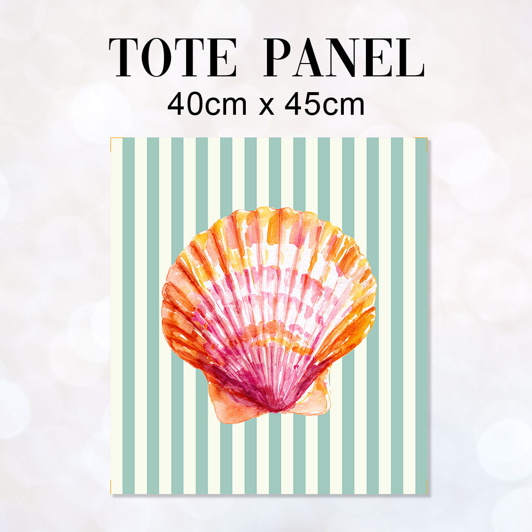TOTE Fabric Bag Panel Mint Stripes Shell 1 TP-1199