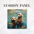 CUSHION Fabric Panel Otters CP-12