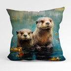 CUSHION Fabric Panel Otters CP-12