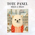 TOTE Christmas Jumper Dog TP-120 Fabric Bag Panel