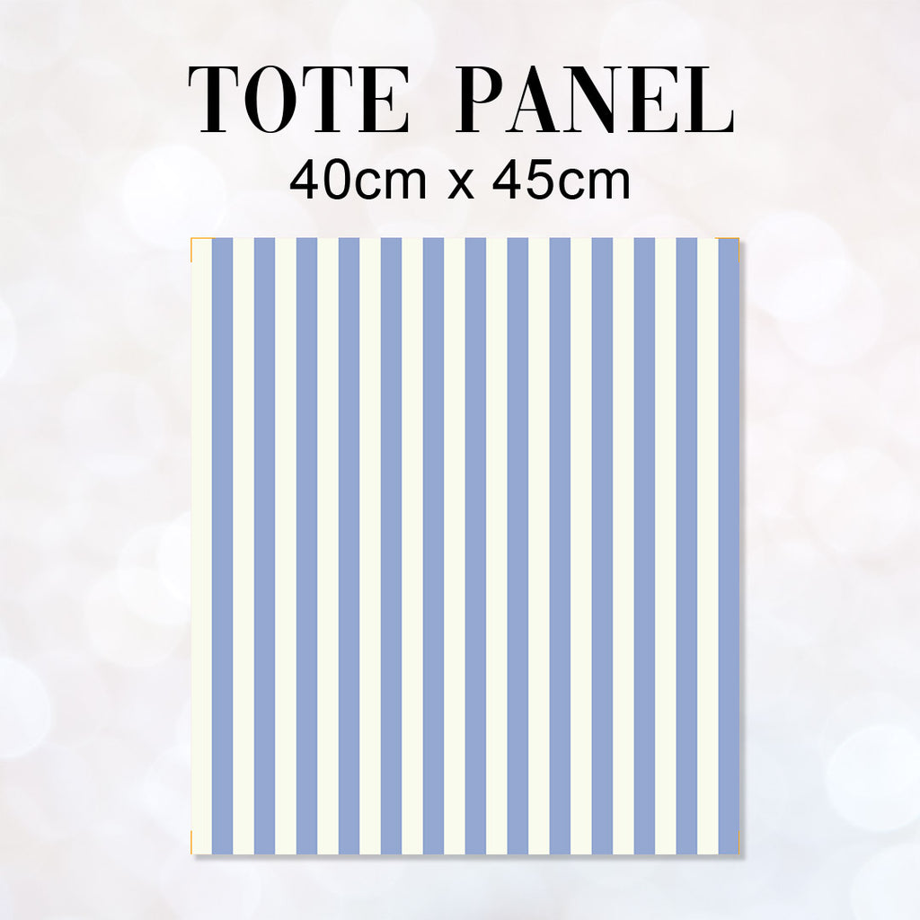 TOTE Fabric Bag Panel Blue Stripes TP-1202