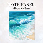 TOTE Fabric Bag Panel Waves 2 TP-1212