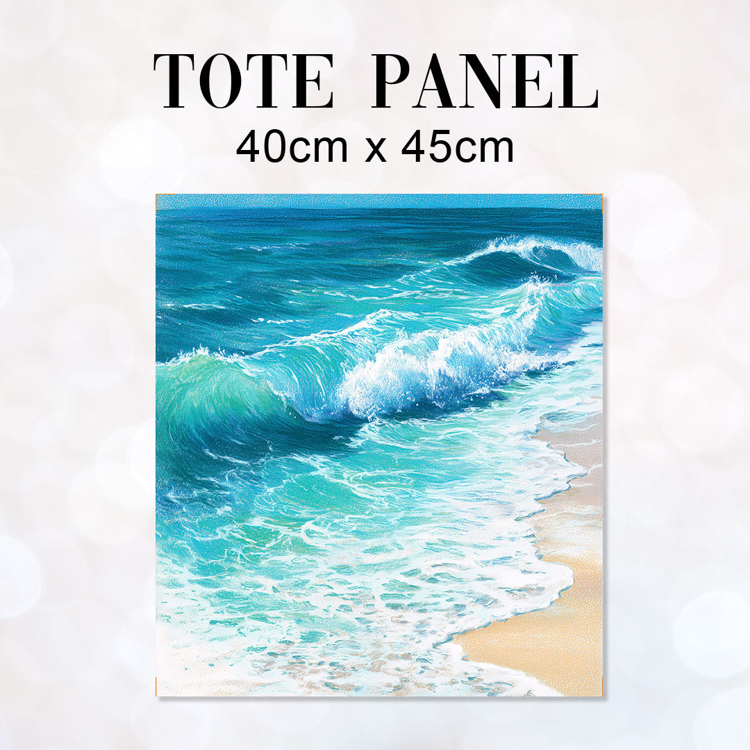 TOTE Fabric Bag Panel Waves 2 TP-1212
