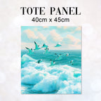 TOTE Fabric Bag Panel Seagulls TP-1215