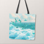 TOTE Fabric Bag Panel Seagulls TP-1215